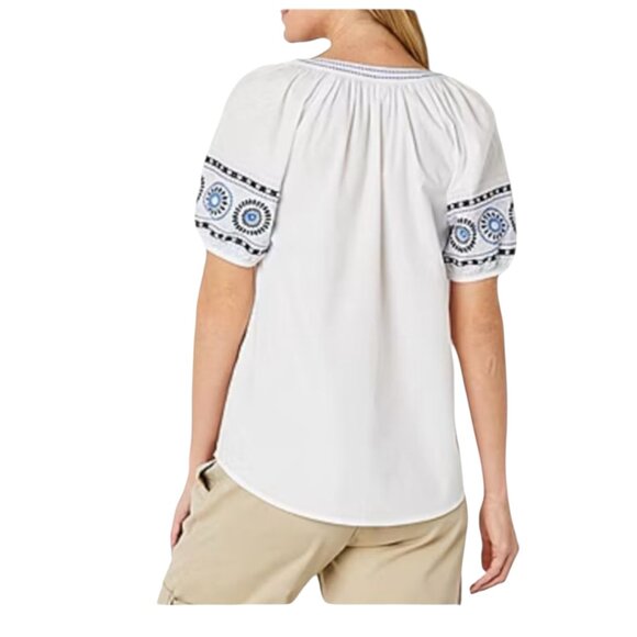 St.John's Bay V neck blouse size M. - Picture 2 of 8